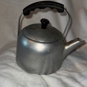 Vintage Wear-Ever Aluminum Tea Kettle: Authentic Mid-Century Charm & Character